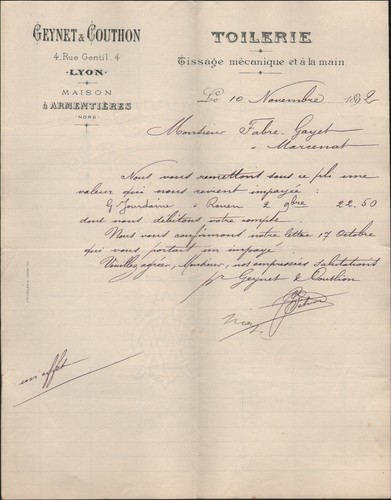 Armentieres lyon - lyon, (59