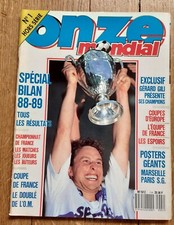 ONZE MONDIAL HORS SERIE N°1  BILAN SAISON 1988/89 OM OLYMPIQUE DE MARSEILLE
