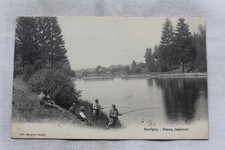 Cpa 1909, Xertigny, étang Jeannon, pêche, Vosges 88