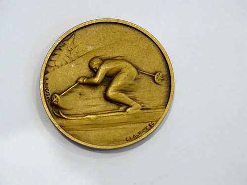 Médaille sport ski - , 1956