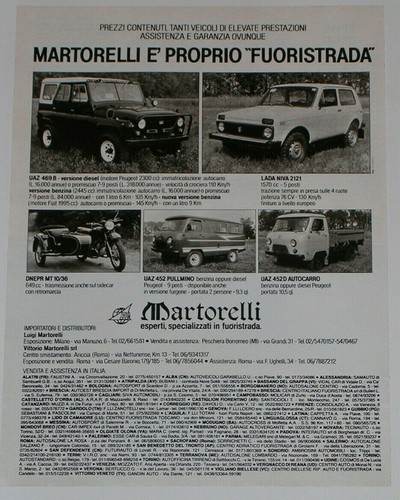 Advert pubblicità 1981 uaz - pubblicità,