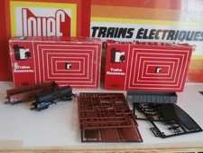 Echelle HO SNCF  LOT DE 2 WAGONS + PIECES TRAINS ROUSSEAU ref 1-78048 + autres