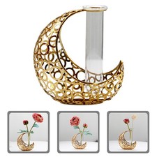  Vase de style nordique pubage de cadre de lune jardinière en verre clear