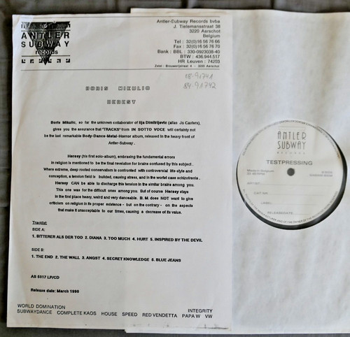 Boris mikulic heresy lp - -,