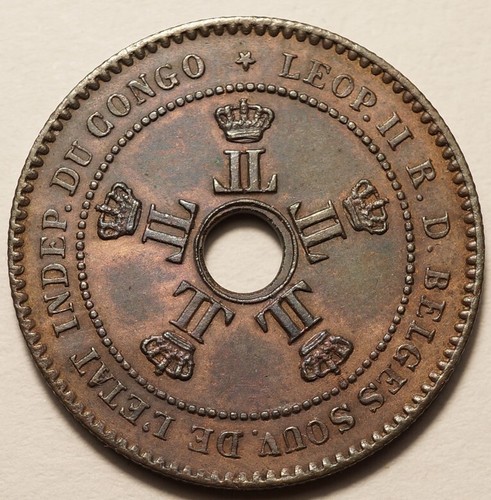 Congo belge centimes - congo, :