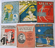 LOT 6 PARTITION ANTIQUE SHEET MUSIC Part  Américaines 1911 à 1926 Grand format 2