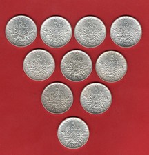 LOT ARGENT 10 PIECES DE 5