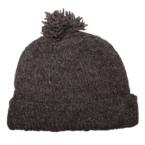 Bonnet laine avec pompon - laine,