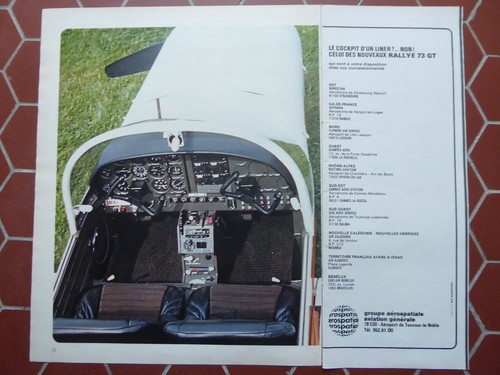 1972 pub aerospatiale - 11/1972, avion