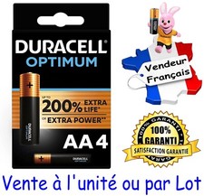 Piles DURACELL AA LR06 LR6 MN1500 - Gamme Alcaline 1,5V : OPTIMUM / ULTRA POWER