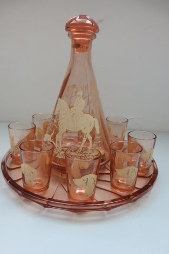 Ancien service liqueur - ,