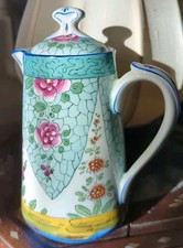 Verseuse porcelaine De MEHUN Thé Café Décor Peint Main De Fleurs Pillivuyt 1900