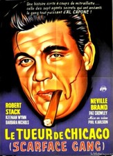CIGAR Neville Brand THE SCARFACE MOB Phil Karlson 1959 FRENCH POSTER 24x32