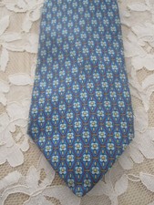 Cravate Lancel 100% Soie bleu