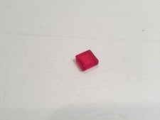 Tuile plate rouge transparente 1x1 avec rainure 3070b pièce détachée Lego #A8