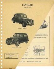 (Brochure) Panhard Dyna X / Z / Junior Guide identification R.T.A. (?) 1948-56