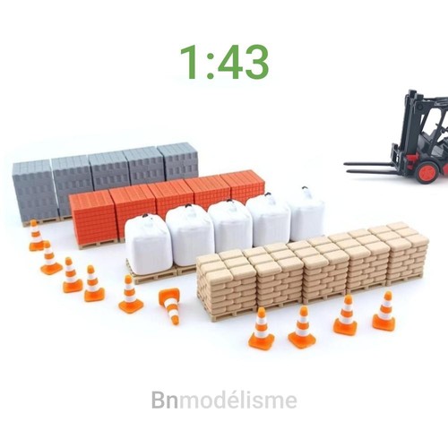 Lot pcs construction 43 - 50, 1/43