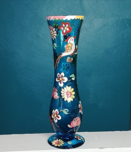 Vase soliflore cristal bleu - soliflore,