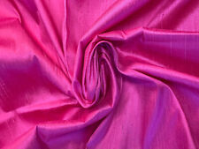 Coupon soie sauvage Rose 1m55