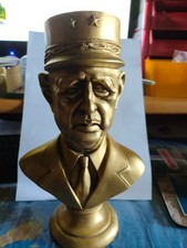 buste du général de Gaulle métal