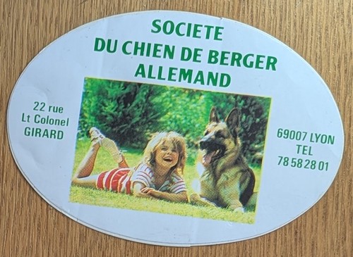 Autocollant société chien - autocollant,