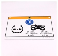 Plaque / sticker d'information