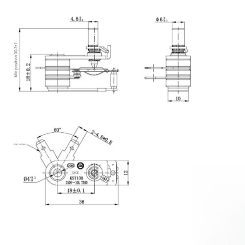 Kst10b 2203 interrupteur - kst10b, de