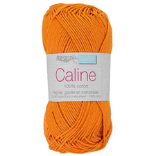 Fil à tricoter Caline Orange  100% coton peigné gazé mercerisé Amigurumi