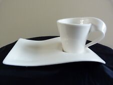 Tasse à café et sous tasse "New Wave" de Villeroy et Boch années 2000