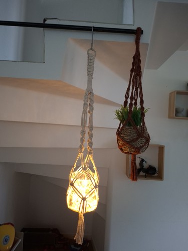 Suspension plantes macramé