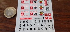 DECALCOMANIE DECALS 1/43