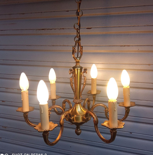 Ancien lustre bronze - , style