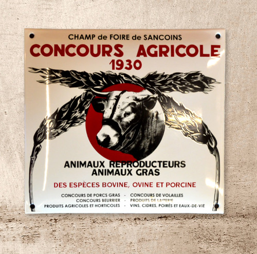 Plaque émaillée concours - émaillée,