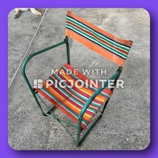 chaise fauteuil Jacques hitier vintage annees 60 camping jardin 