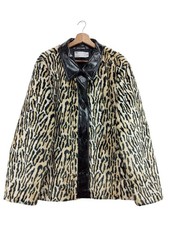 ASOS Veste imitation fourrure Dames Veste T EU 46 crème-noir-blanc