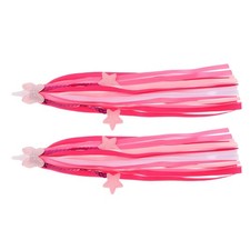  1 paire de rubans décoratifs pour vélo enfant : poignées de guidon à pompons,