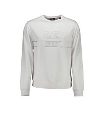 Philipp Plein Sport Pull Ras Du Cou Blanc Logo Homme Taille XL