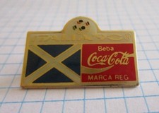 FLAG SCOTLAND PIN BADGE DRAPEAU ECOSSE FOOT CUP 90 COCA COLA VINTAGE PINS us4/4
