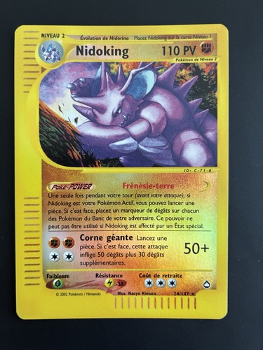 Carte pokémon nidoking - carte,