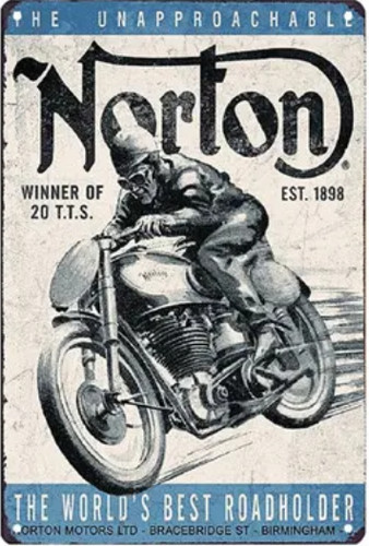 Plaque publicitaire moto - plaque,