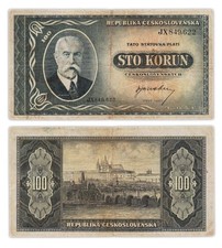 100 KORUN 1945 TCHECOSLOVAQUIE