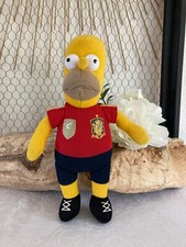 625⚜️ Peluche The Simpsons Figurine Homer Maillot Football Mondial Espagne 2010