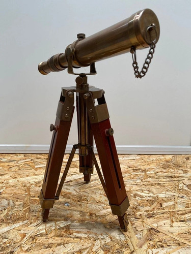 Ancien télescope laiton - ancien,