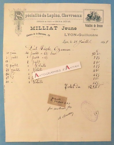 Milliat spécialité de - ●,