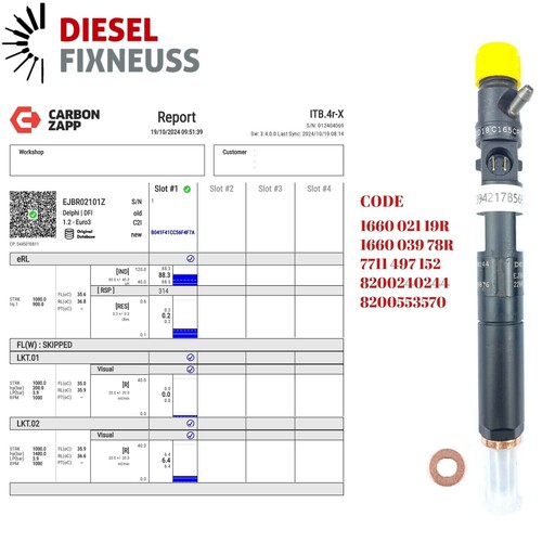 Injecteur ejbr01701z - injecteur,