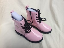 CHARMANTES BOTTINES COURTES FILLE MOTIF COEUR ROSE tendance TAILLE 31 NEUF