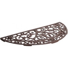 Tapis D'Entrée Antidérapant En Fonte Demi-Lune Résistant À La Rouille