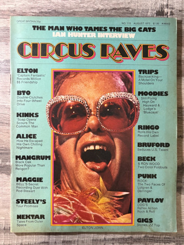 Circus raves magazine - circus, 1975