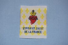 C7 insigne écusson catholique Sacré Cœur de Jésus Espoir et Salut de la France