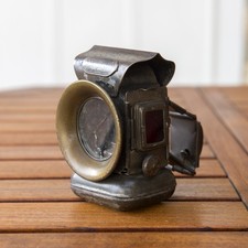 LANTERNE ANCIENNE A HUILE DEBUT XXème SIECLE VELO /  MARQUE LUXOR LA COURSIERE